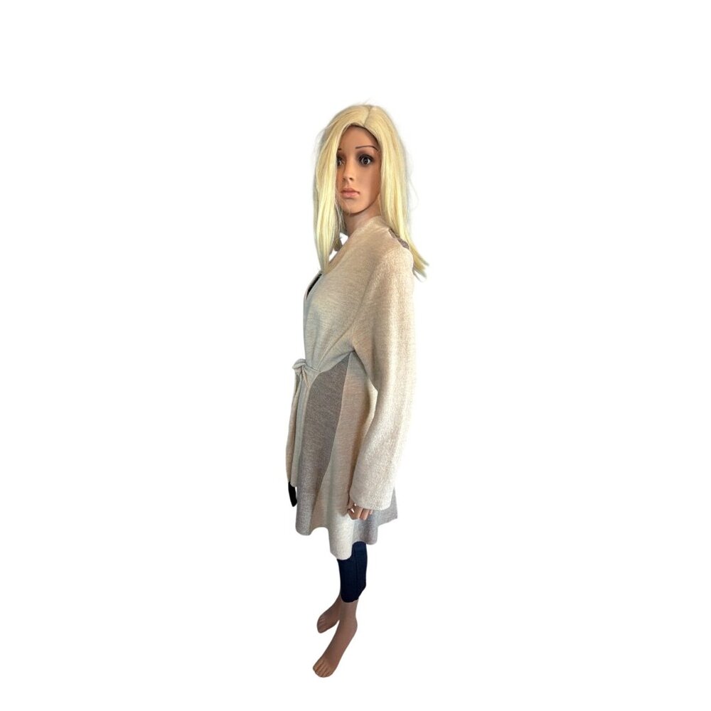 Anthropologie Rosie Neira Denissa Tie Waist Wool Sweater Women's XL Beige - Picture 14 of 17